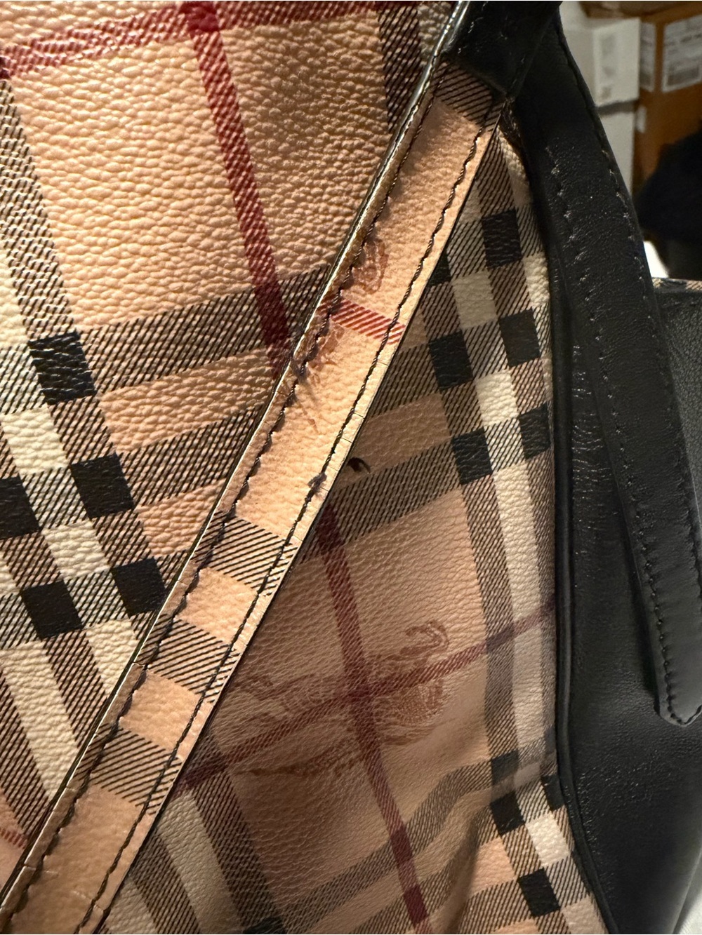 Burberry Haymarket Small Canterbury Tote Bag - Picture 7 of 15